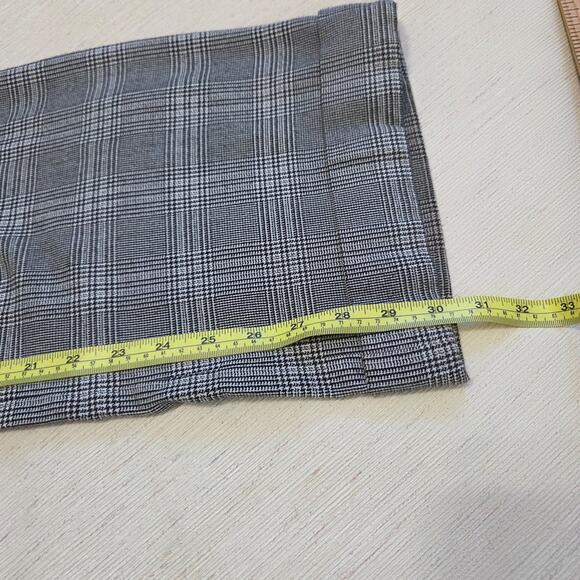 Tapemeasure by Kellie Woman's Wide Legged Black Checkered Dress Pants size 10 - Picture 9 of 9
